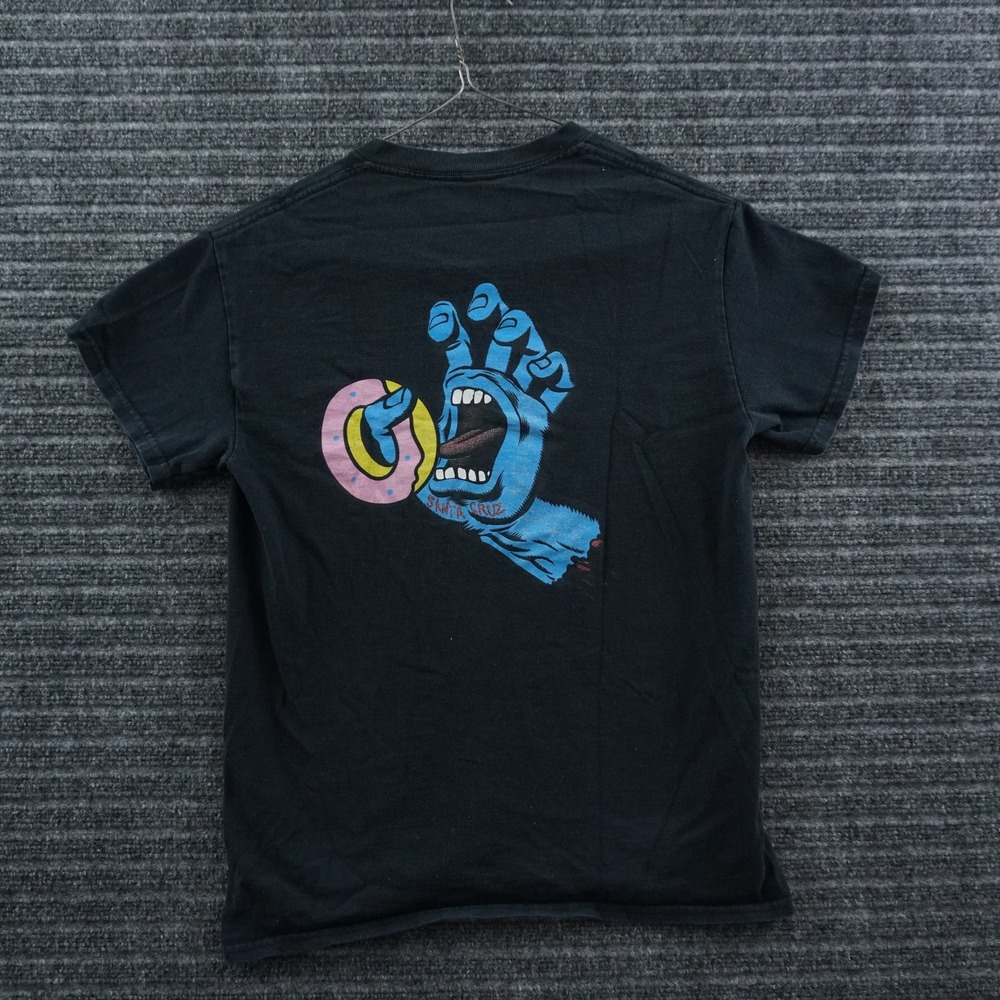 Odd Future x Santa Cruz T-Shirt Small Black Screaming Hand Donut Graphic Tee